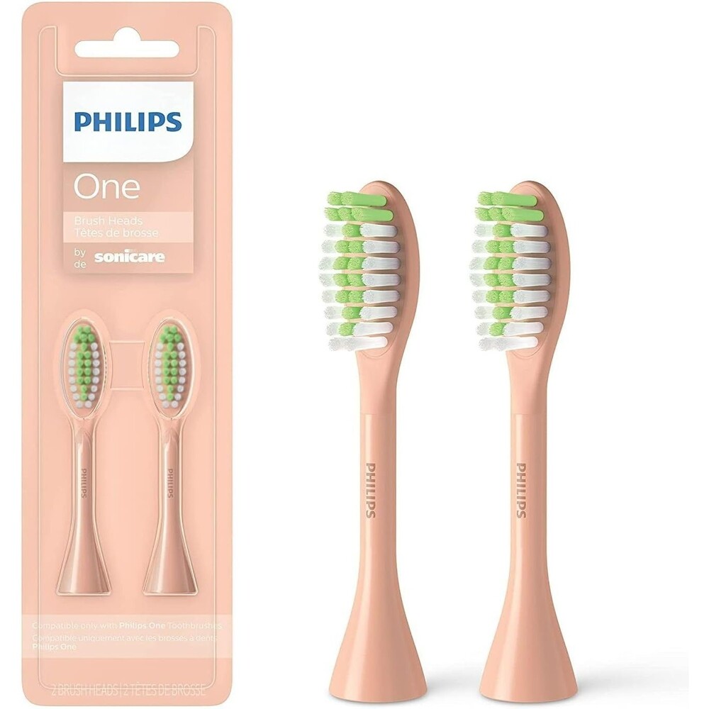 Philips One by Sonicare Pack of 2 Toothbrush Brush Heads Shimmer BH1022/05